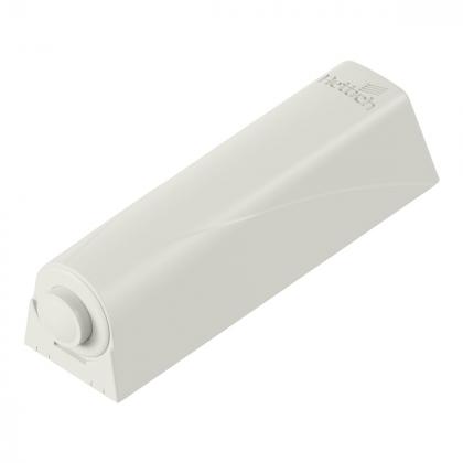 HETTICH 9375887 pístek PTO s čočkou, krátký, s adaptérem, bílá