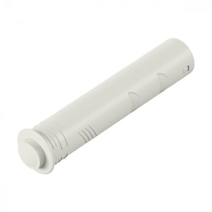 HETTICH 9375935 pístek PTO s čočkou, krátký, extra silný, k zavrtání, bílá