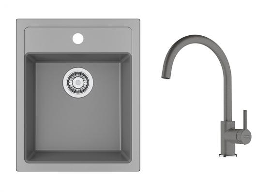 FRANKE Set T121Š SID 610-40 šedá + FC 6018.084