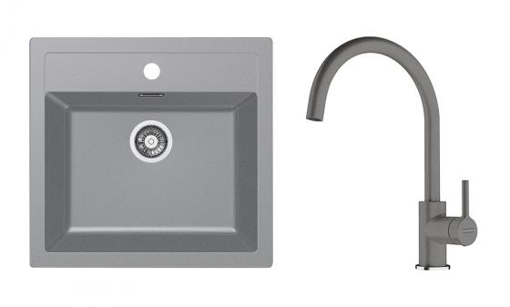 FRANKE Set T122Š SID 610 šedá + FC 6018.084