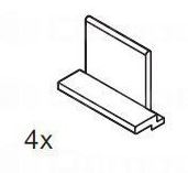 SEVROLL 20299 Pax záslepka profilu (4 ks) bílá lesk