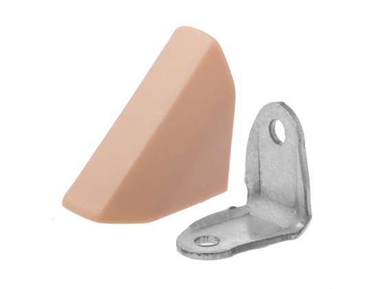 STRONG úhelník spojovací kovový s krytkou bříza