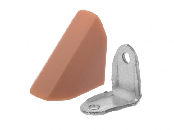 STRONG úhelník spojovací kovový s krytkou buk