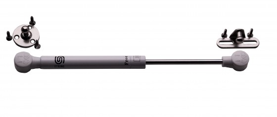 StrongLifts plynová vzpěra, pro horní výklop, polohovací, 245mm/60N, bílá