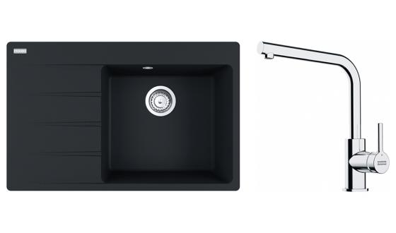 FRANKE Set G250MČ CNG 611-78 TL/7 černá matná + FS 3230.031