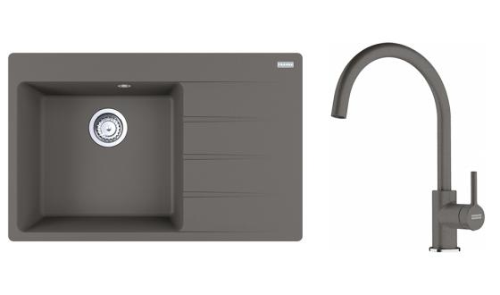 FRANKE Set G272ŠK CNG 611-78 TL/2 šedý kámen + FC 6018.084