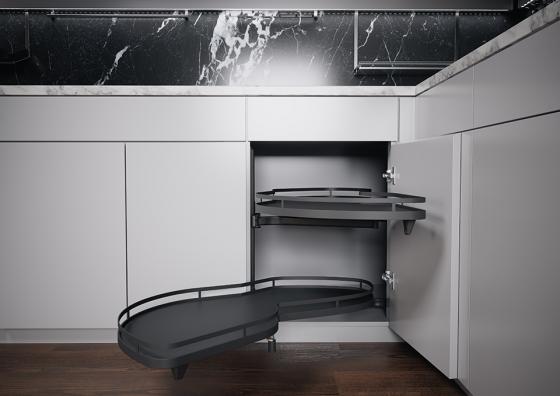 K-KES LeMans II, police a uchycení, Arena Style, antracit, L,600/720-900