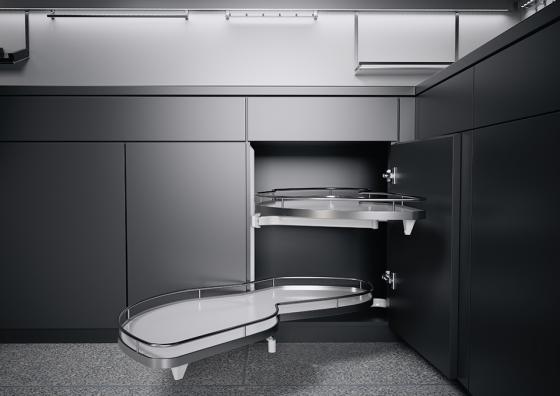 K-KES LeMans II, police a uchycení, Arena Classic, bílá/chrom, L, 400/min 1265