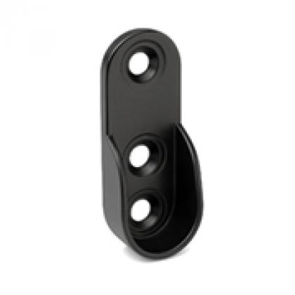 StrongWire držák šatní tyče oválné, D=15, černá