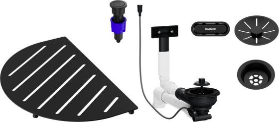 BLANCO 527994 Příslušenství dřezu Oovalon Components - černá matná