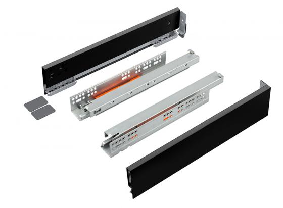 K-StrongMax 18 zásuvka H89/450mm push, černá