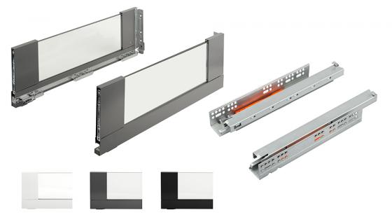 K-StrongMax 16 zásuvka H185/500mm bok sklo push, bílá