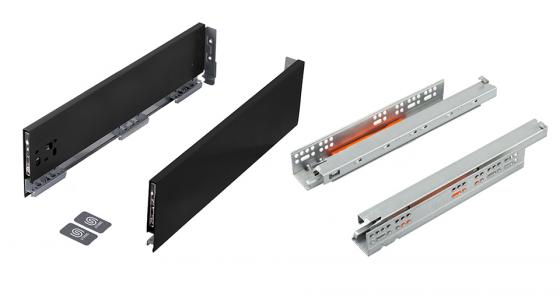 K-StrongMax 16 zásuvka H121/450mm push, černá