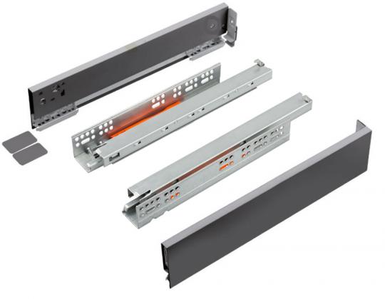 K-StrongMax 18 zásuvka H89/450mm push, šedá