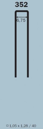 Spona 352/20mm typ 92 (H) ZN, 5200 ks