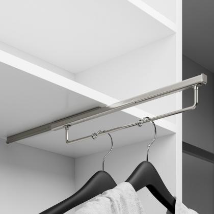HETTICH 9364999 výsuvný věšák na ramínka, 400 mm, stříbrná