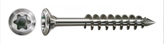 SPAX vrut 4,5x50/32 zápustná čočkovitá hlava TXS, W, 4C MH, A2, částečný závit