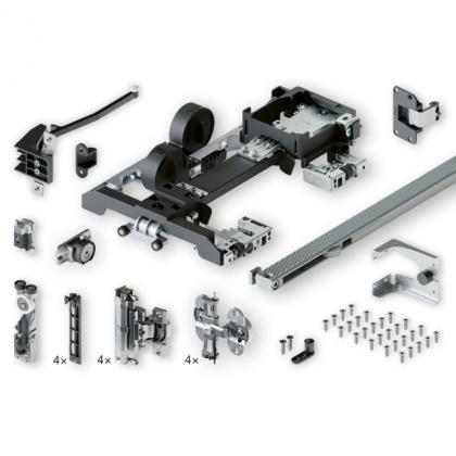 HAWA 53444 Hawa Folding Concepta III 25 v2 Pull sada, 1900 - 2700mm, levá