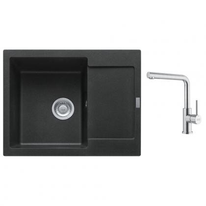 FRANKE Set G299O MRG 611-62 onyx + FC 6985 celonerez