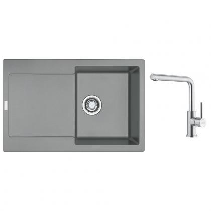 FRANKE Set G300ŠK MRG 611 šedý kámen + FC 6985 celonerez