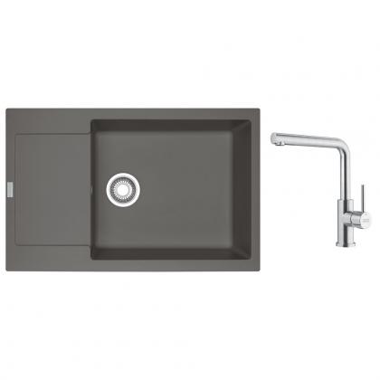 FRANKE Set G301ŠK MRG 611-78 BB šedý kámen + FC 6985 celonerez