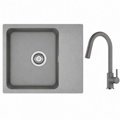 FRANKE Set T126Š OID 611-62 šedá + FC 6051 šedý kámen