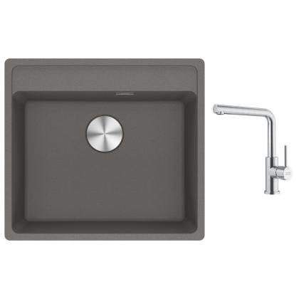 FRANKE Set G297ŠK MRG 610-52 RTL šedý kámen + FC 6985 celonerez