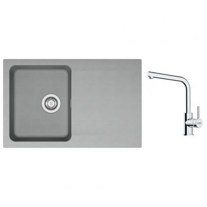 FRANKE Set T111Š OID 611-78 šedá + FS 3230.031 chrom