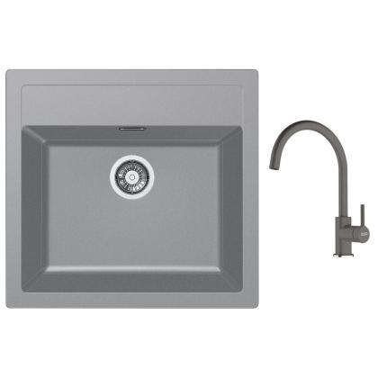 FRANKE Set T122Š SID 610 šedá + FC 6018.084 šedý kámen