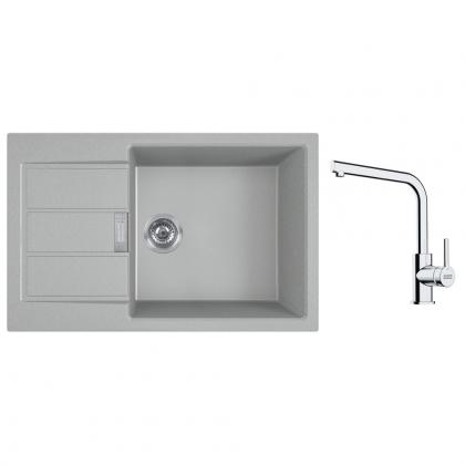 FRANKE Set T116Š S2D 611-78 XL šedá + FS 3230.031 chrom