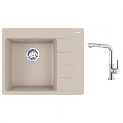 FRANKE Set G284SA CNG 611-62 TL/2 sahara + FC 6986 celonerez