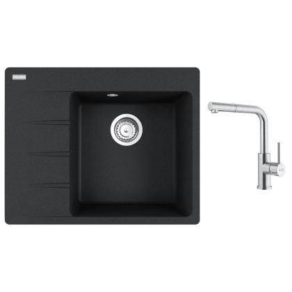FRANKE Set G283O CNG 611-62 TL/7 onyx + FC 6986 celonerez