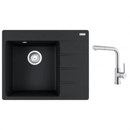 FRANKE Set G284O CNG 611-62 TL/2 onyx + FC 6986 celonerez