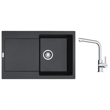 FRANKE Set G259O MRG 611 onyx + FS 3230.031 chrom