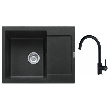 FRANKE Set G275O MRG 611-62 onyx + FC 6018.071 onyx