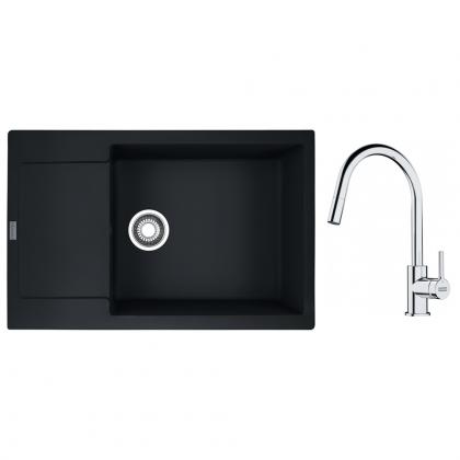 FRANKE Set G260MČ MRG 611-78 BB černá matná + FS 3229.031 chrom