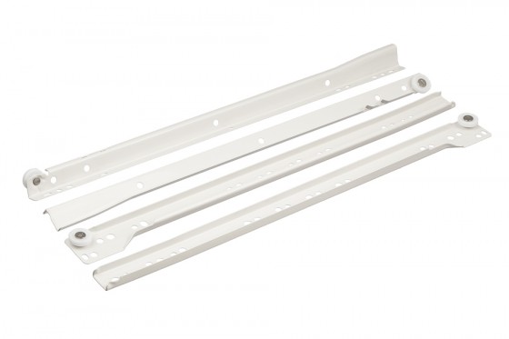 FGV kolečkový výsuv, 600mm/25kg, bílá