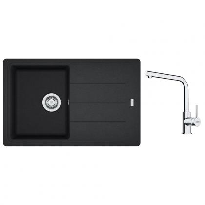 FRANKE Set G263O BFG 611-78 onyx + FS 3230.031 chrom
