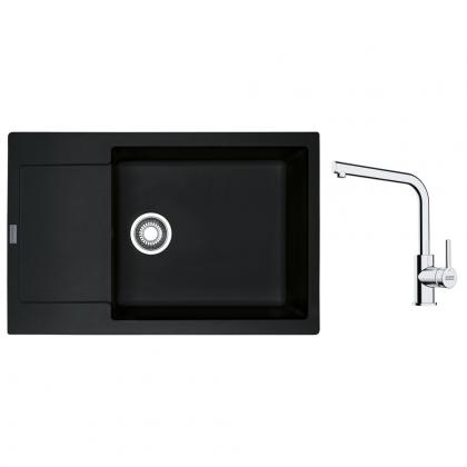 FRANKE Set G261O MRG 611-78 BB onyx + FS 3230.031 chrom