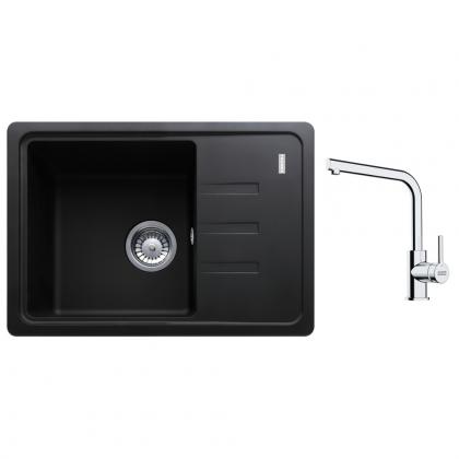 FRANKE Set G266O BSG 611-62 onyx + FS 3230.031 chrom