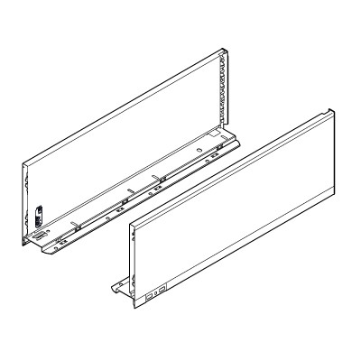 BLUM  770C6502S bočnice Legrabox C 650mm černá