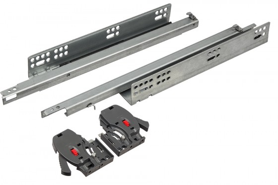 StrongRide 2D skrytý částečný výsuv, 450mm/25kg, tlumený dotah