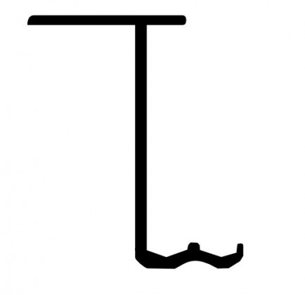 Domino horní vedení alu elox 3m