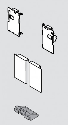 BLUM ZI7.0MS0 Legrabox, čelní příchyt vnitřní zásuvky M, šedá