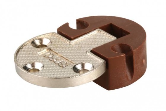 SISO závěs sklopný, rozkládací stoly / spodní klopny, zamac/plast, hnědý