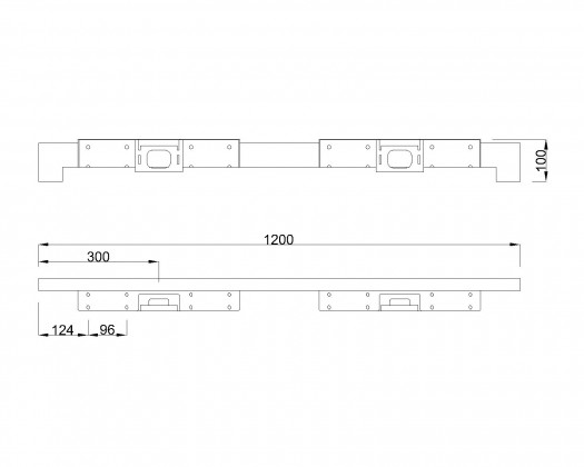MILADESIGN podnož nízká Quark Q7212-K stříbrná