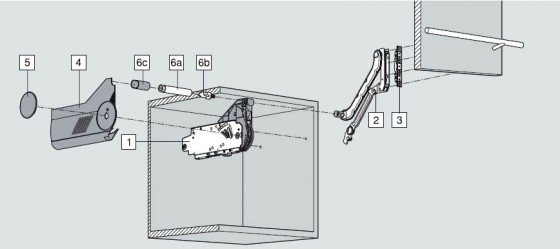 BLUM 20Q1061UA stabilizační tyč pro Aventos HL