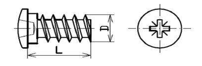 Eurošroub 6,3x13/9mm půlkulatá hlava PZ2 zinek bílý