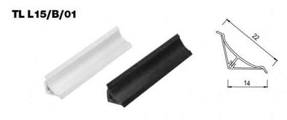 TL - minilišta L15/B/02 Bílá lesk 3m