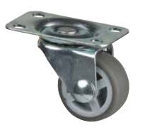 StrongCastors kolečko 30mm otočné měkčený běhoun šedá